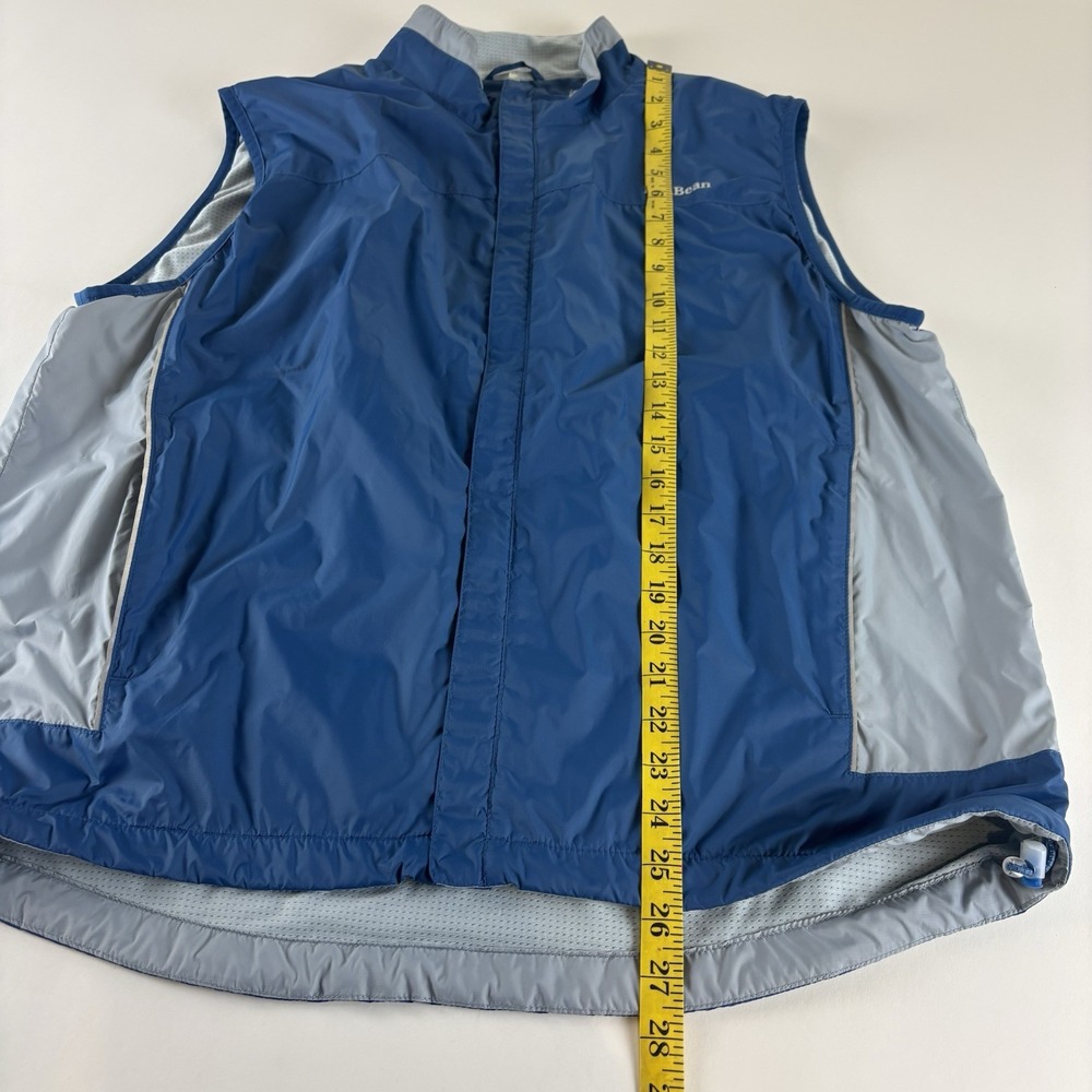 LL Bean‎ Windbreaker Vest  Mens Large Jacket Blue Lightweight OAKW3 - Picture 8 of 9
